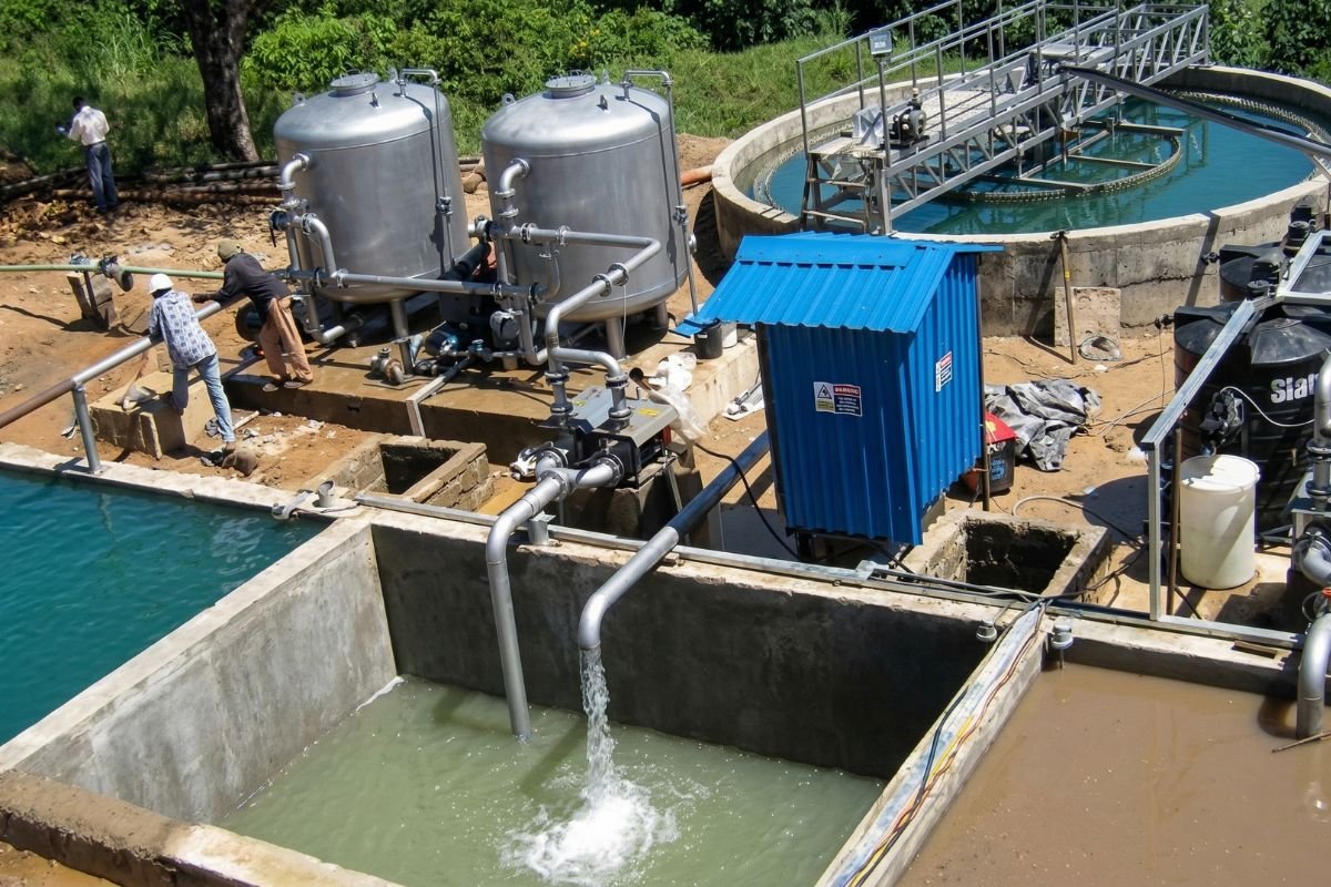 Industrial effluent treatment plant designed and commissioned for a chemical works