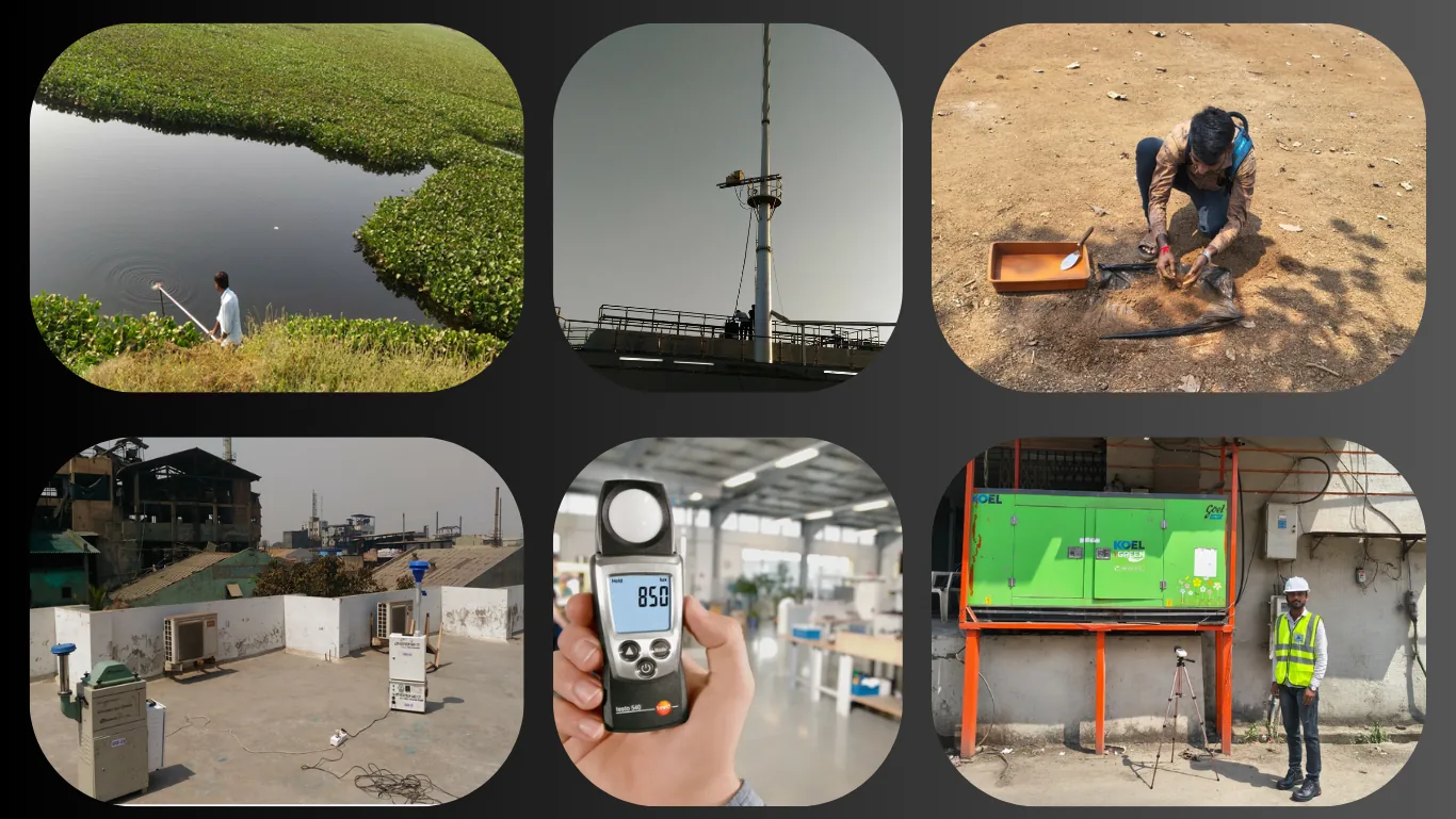 Stack emission monitoring and isokinetic sampling at an industrial chimney